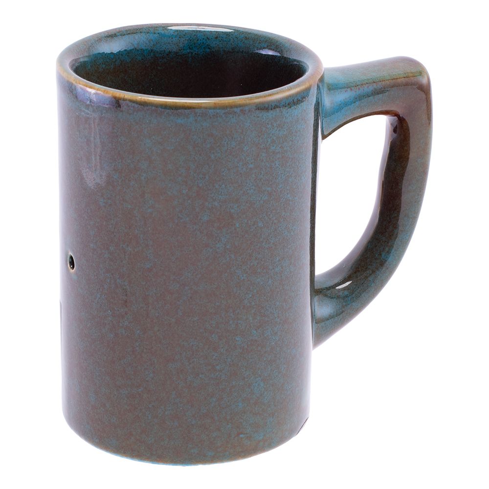 Glazed & Dazed Leaf Pipe Mug - 8oz / Blue