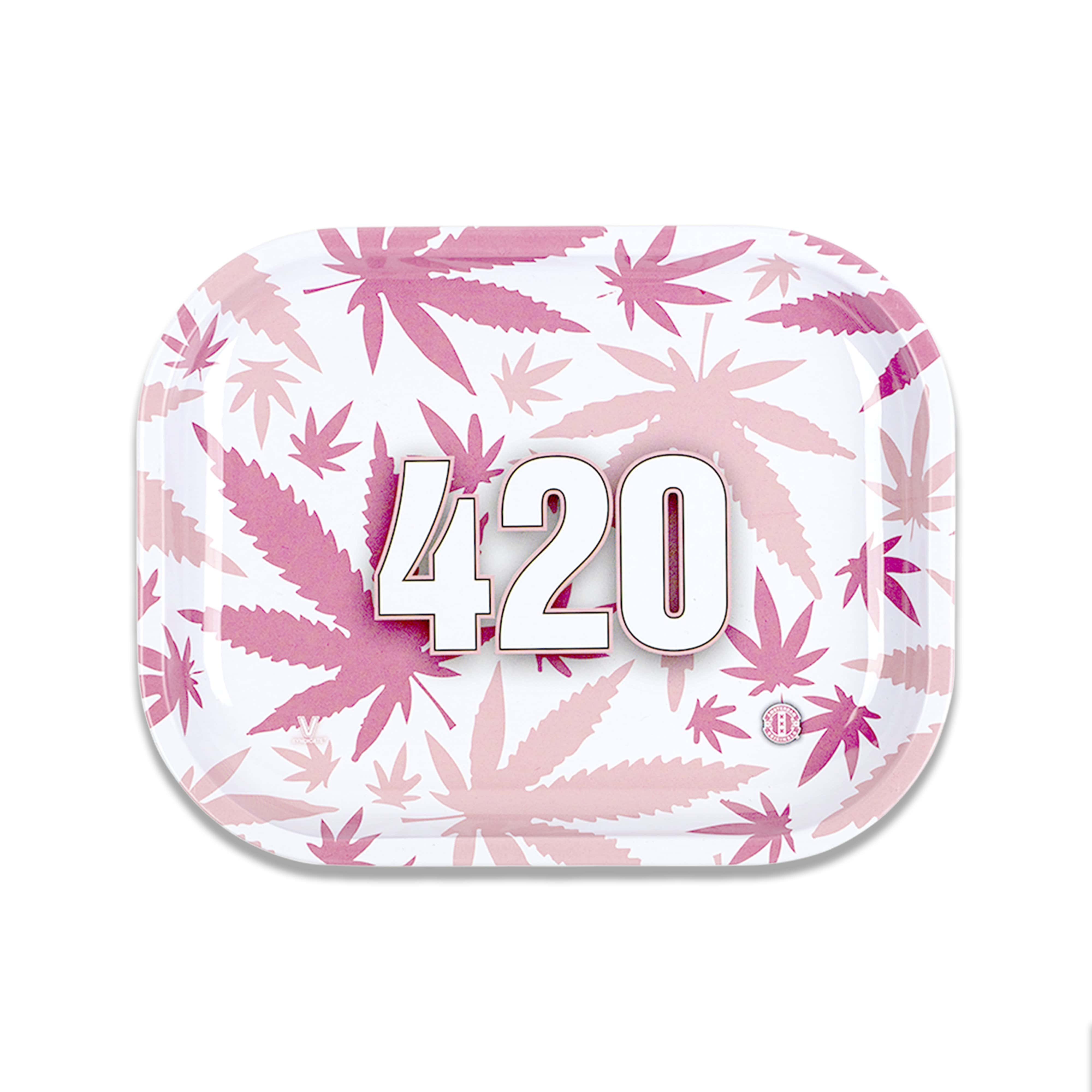 420 Pink Metal Rollin' Tray