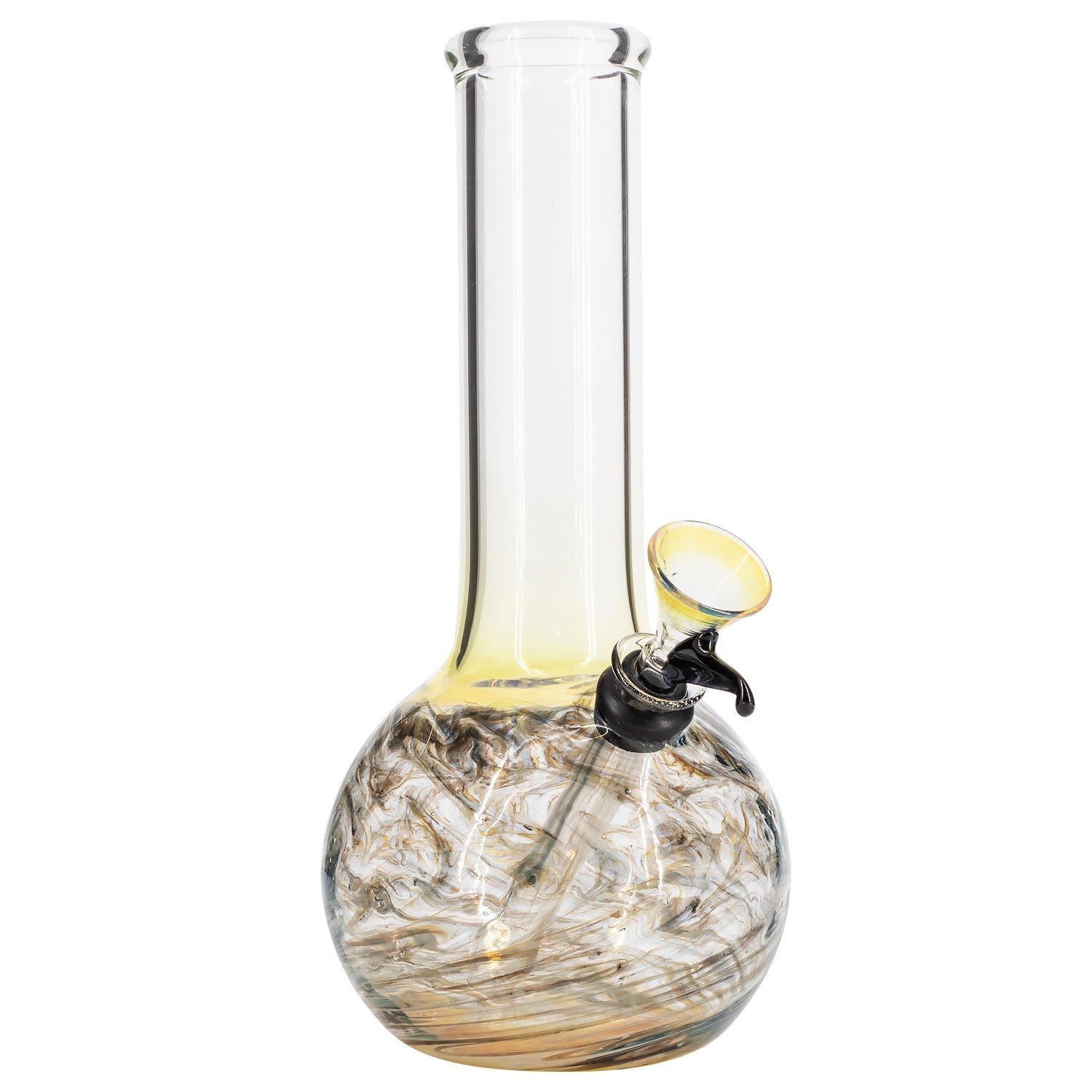 LA Pipes Raked Tiger Stripe Accented Beaker Bong