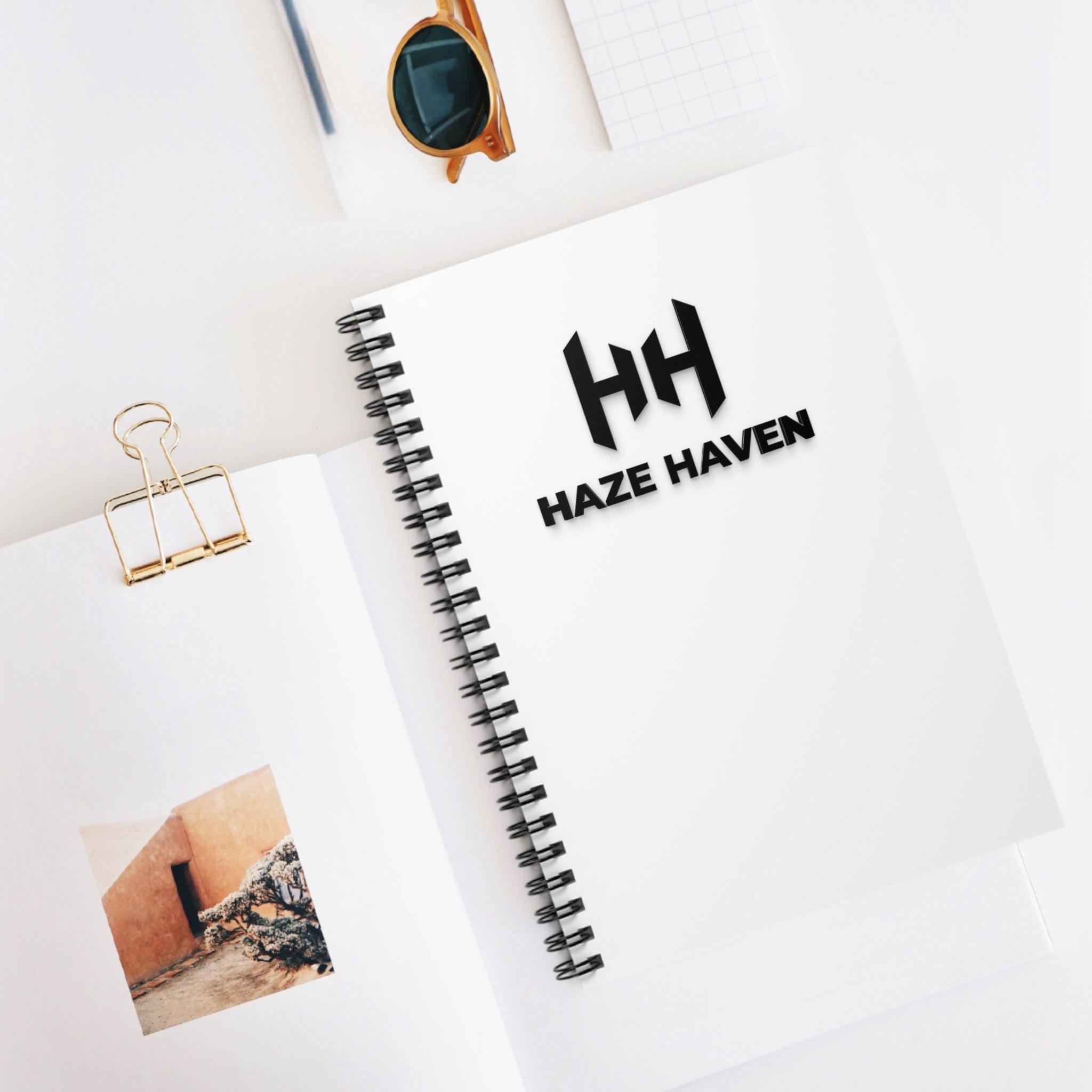 Haze Haven Spiral Notebook - Ruled Line