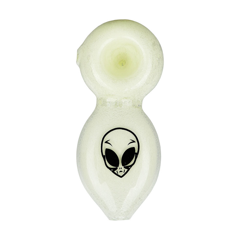 Alien Tech Glow In The Dark Glass Pipe - 3.5"