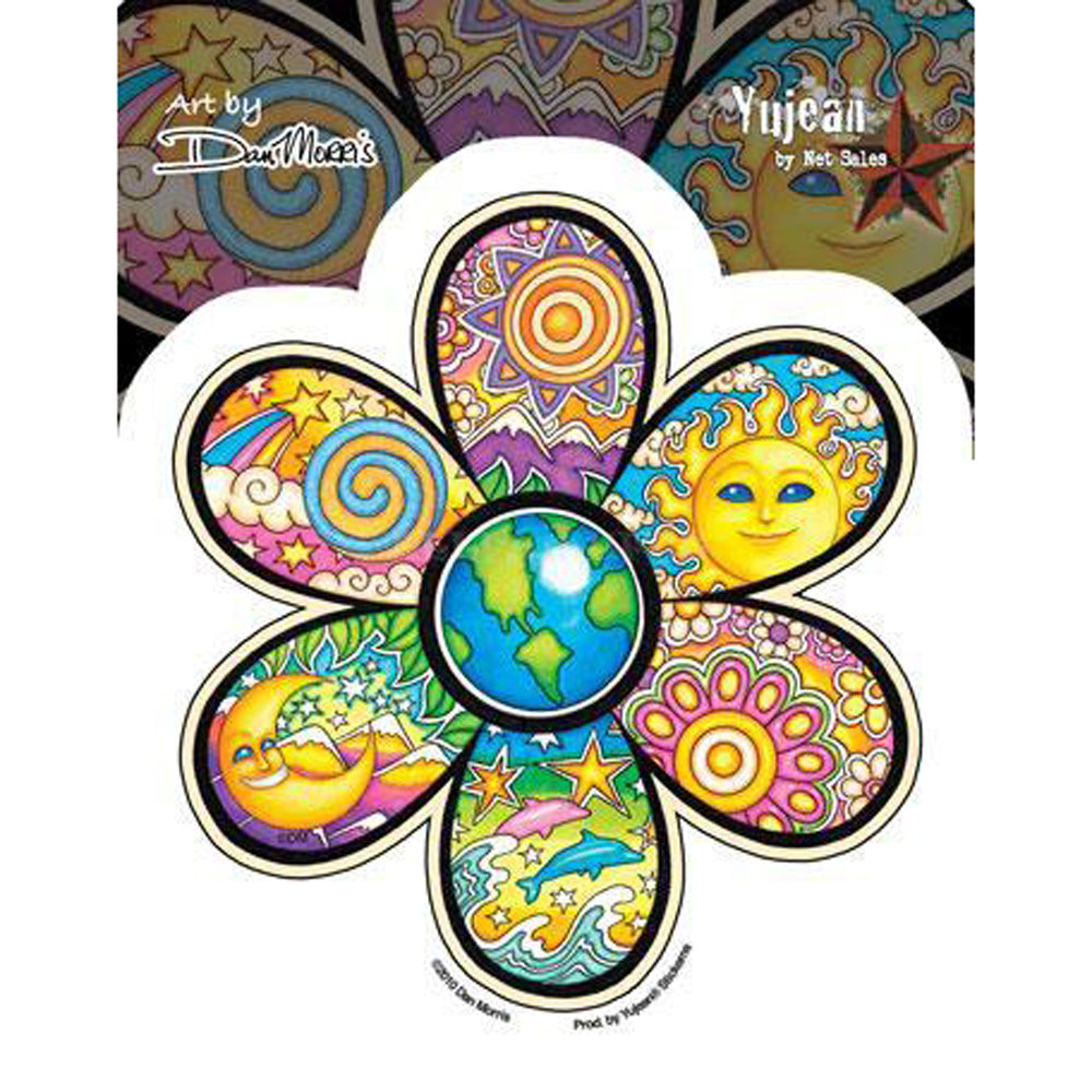 Dan Morris Earth Flower Indoor/Outdoor Sticker