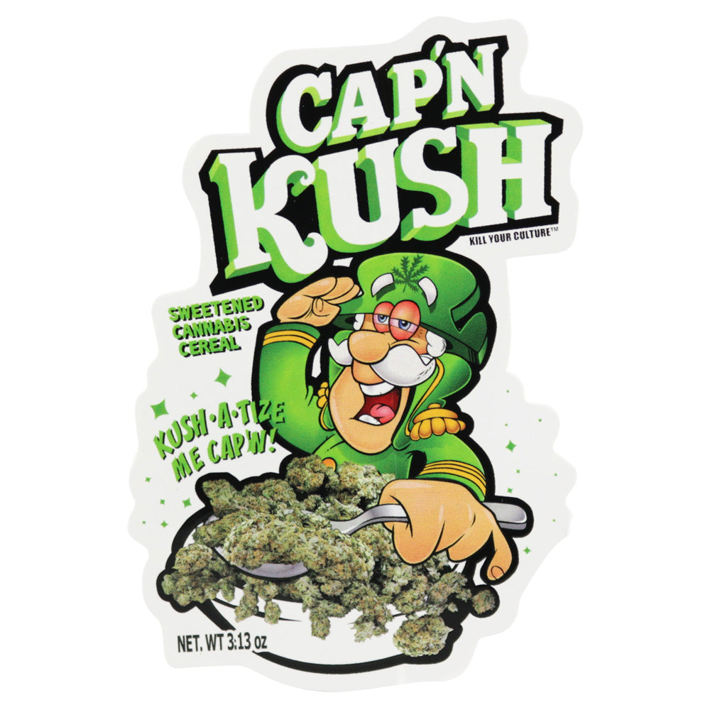 Cap N Kush Sticker