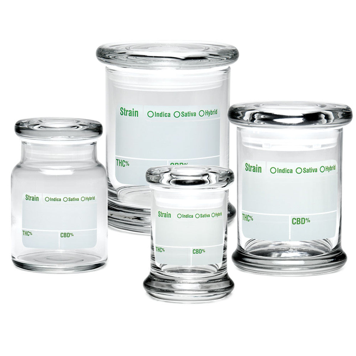 420 Science Pop Top Jar - Clear Write & Erase