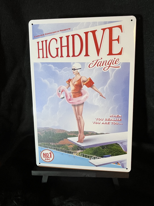 Tangie High Dive 20 cm x 30 cm Aluminum Sign