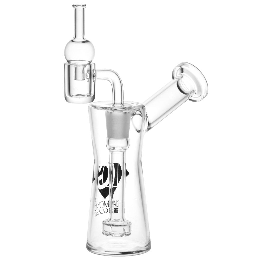 Diamond Glass Rong Mini Dab Rig - 5.25" / 14mm F