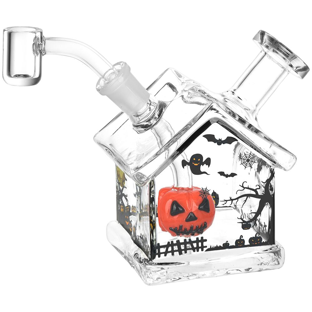 Halloween House Glass Dab Rig - 4.5" / 14mm F