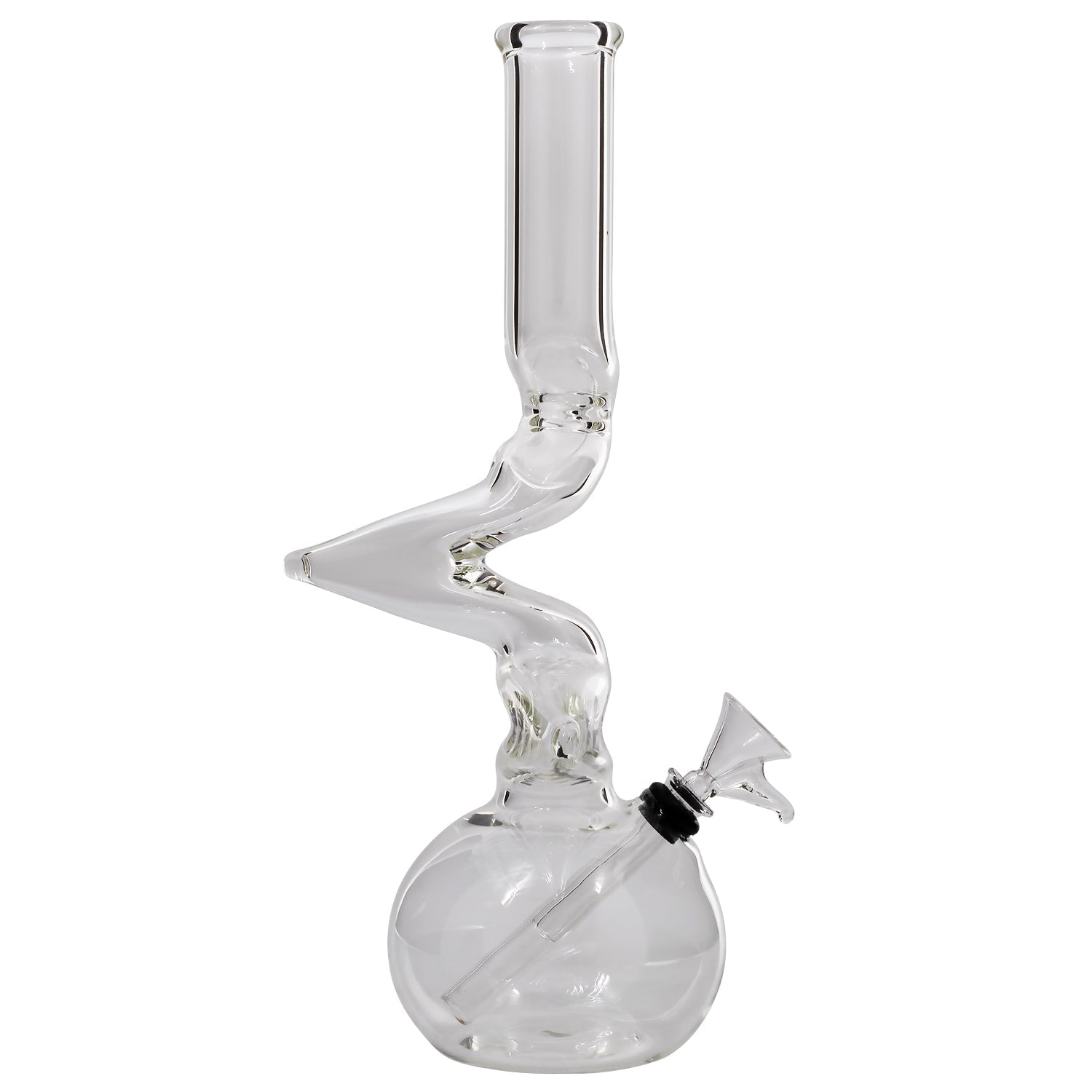 LA Pipes "Jacob's Ladder" Crystal Clear Zong Bong