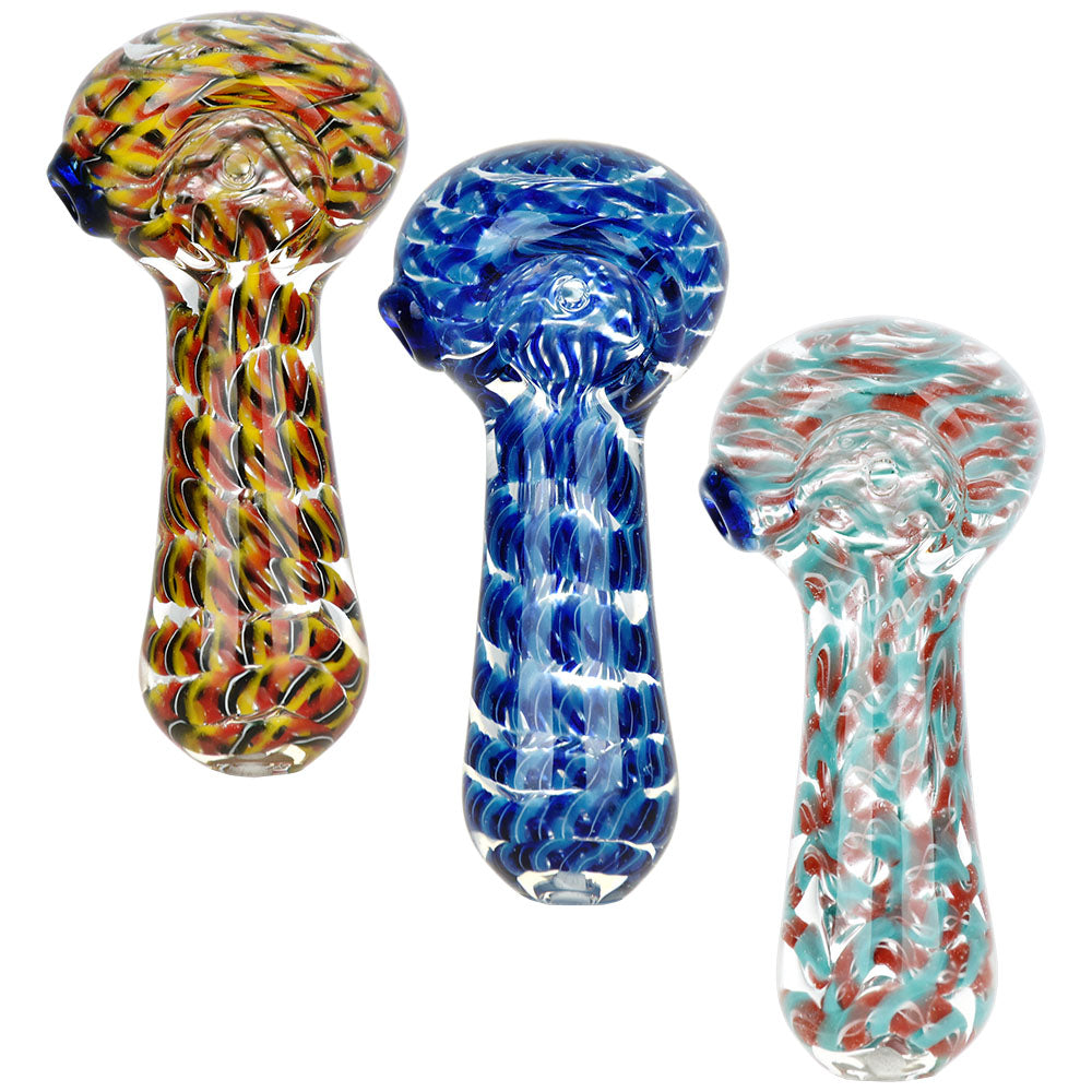 Hidden Dimensions Glass Spoon Pipe - 3.75" / 10PC