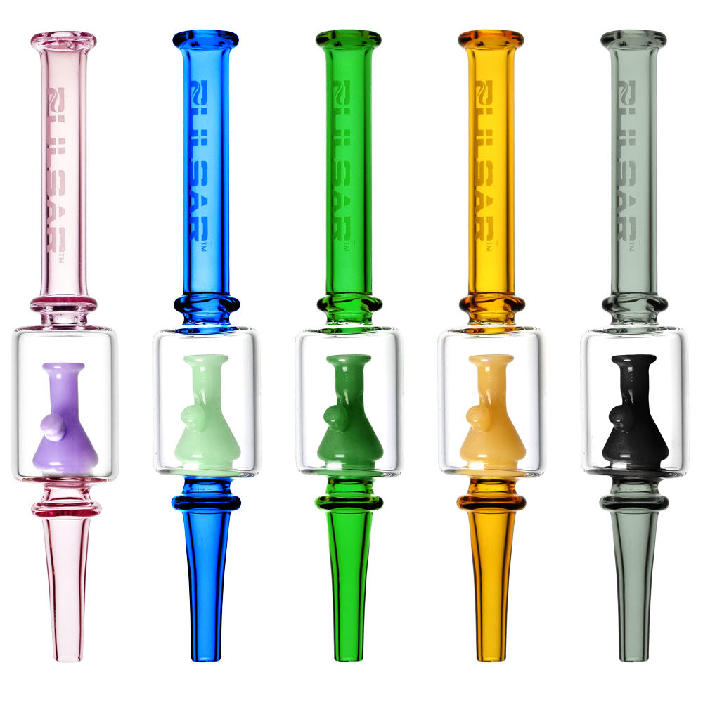 Pulsar Beaker Perc Dab Straw - 6.5" / Colors Vary