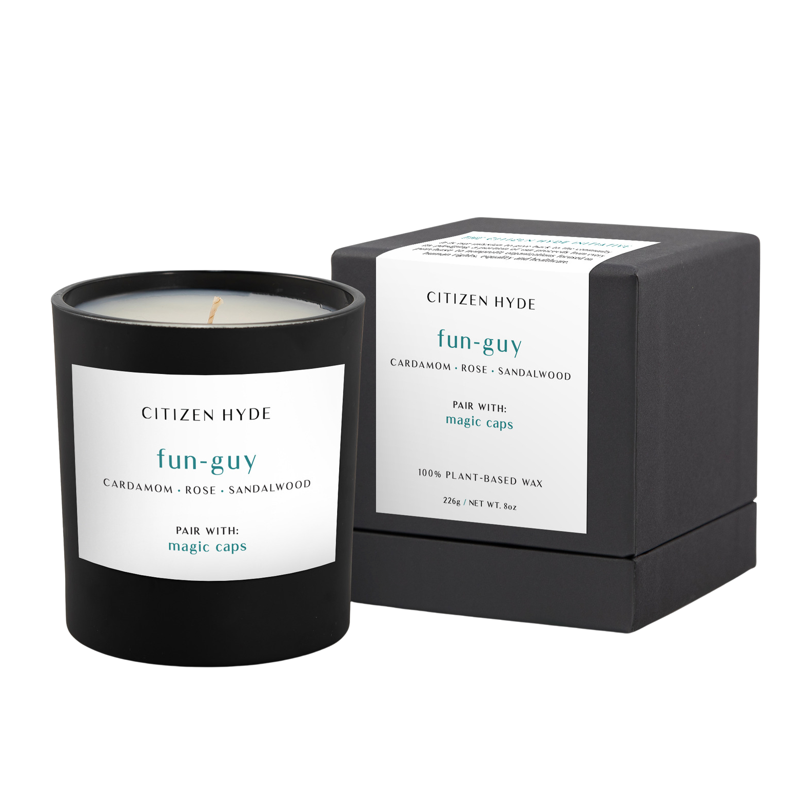 Fun-guy Citizen Hyde Candle, Pair with Magic Caps