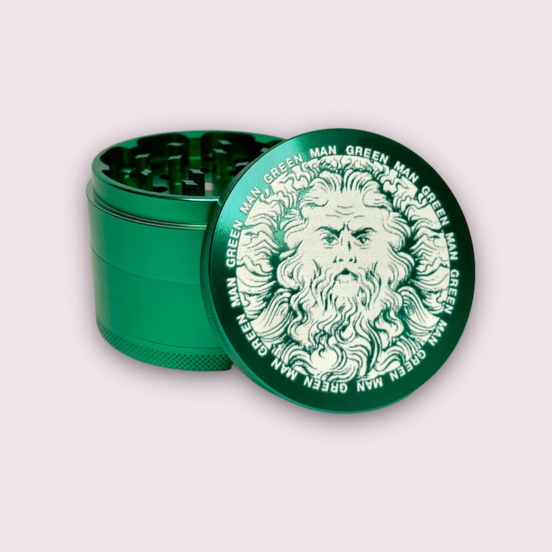 Green Man Green Aluminum 4-Piece Grinder, 2.5"